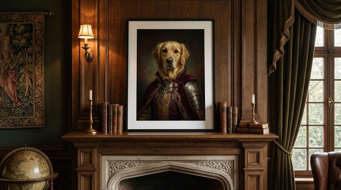 medieval dog painting