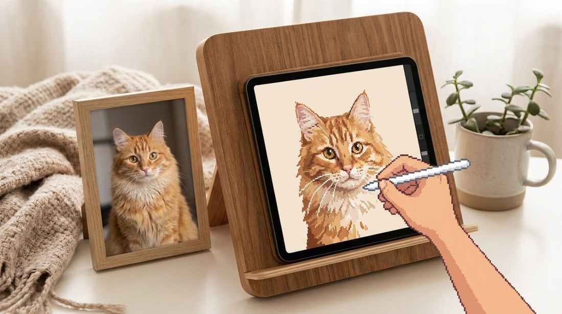 pixel pet portrait