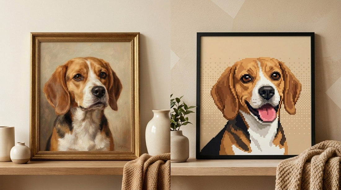 pixel pet portrait