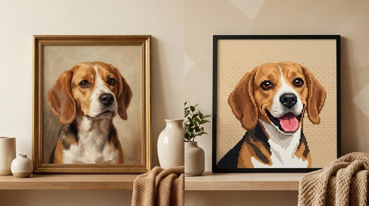 pixel pet portrait
