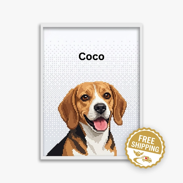 Custom Pixel Pet Portrait from Photo