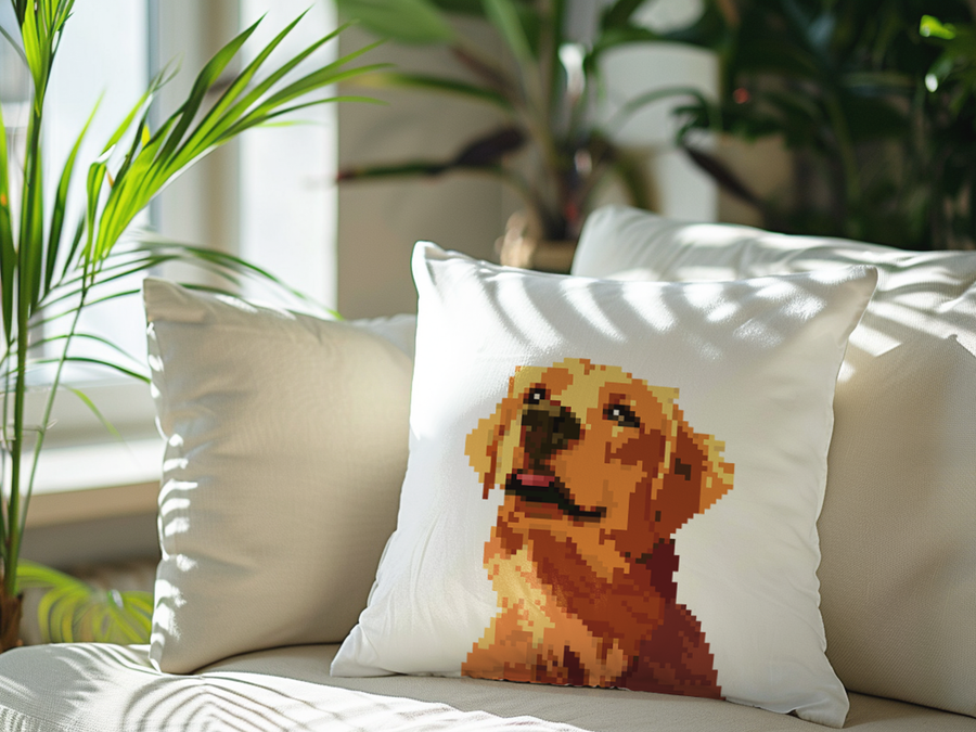 Custom Pixel Pet Pillow