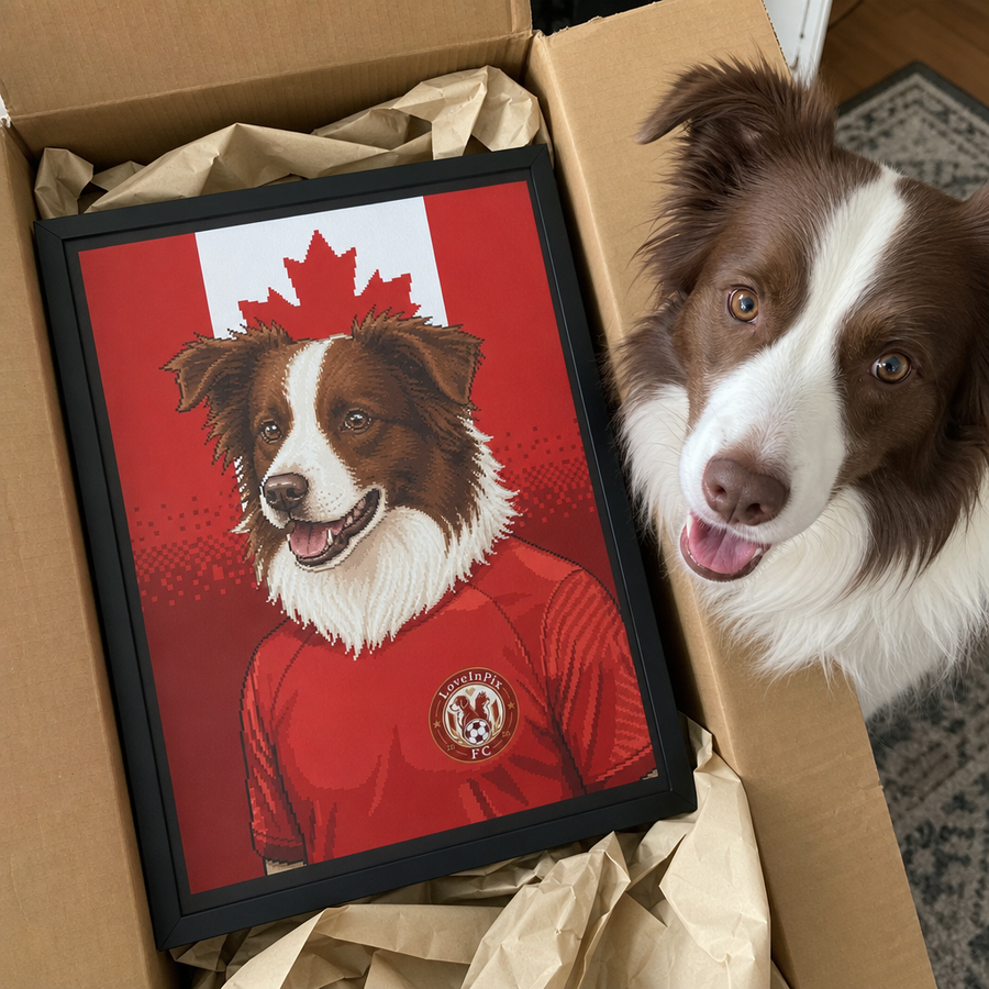 Canada Custom Pixel Pet Portrait