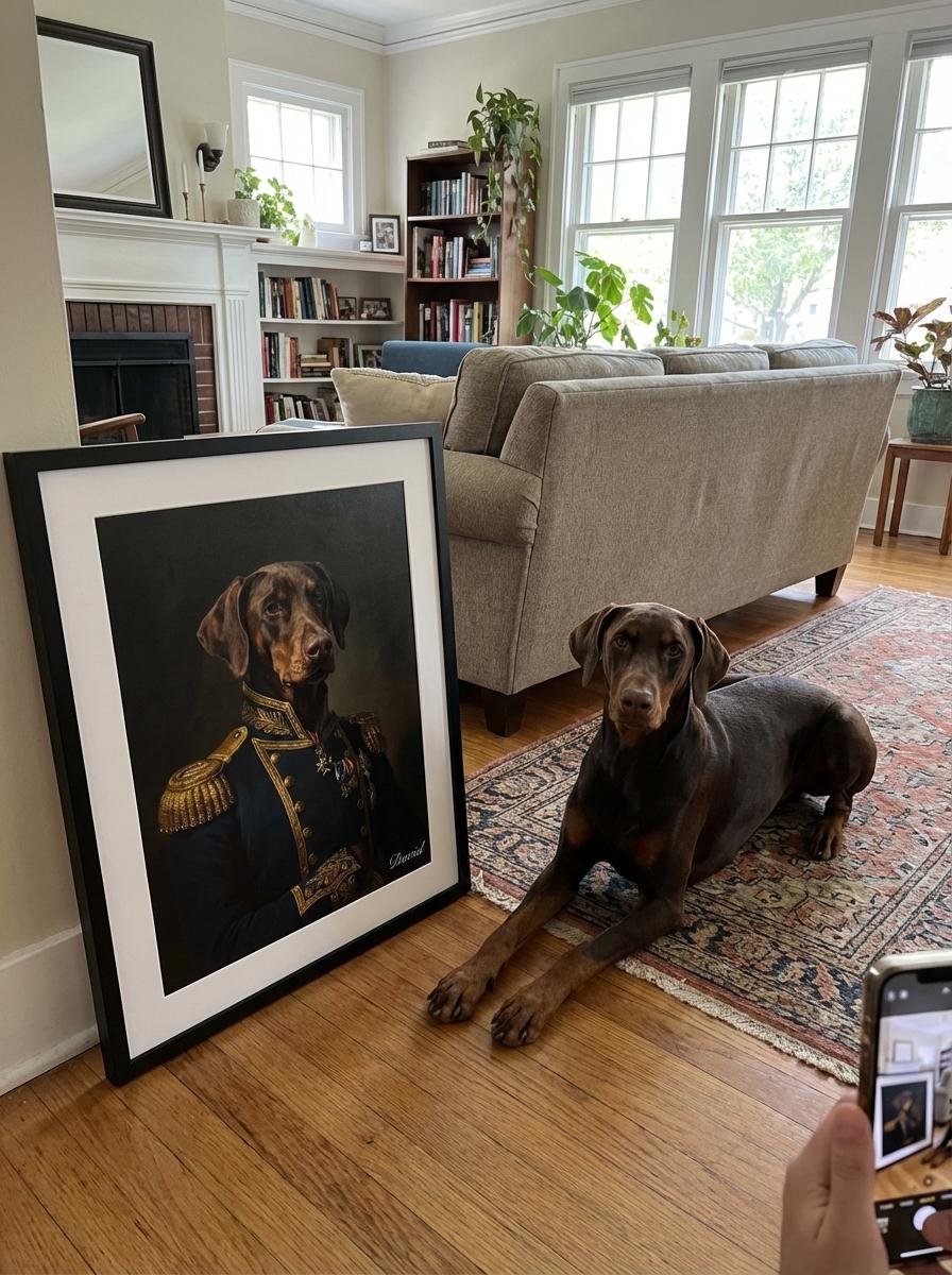 Custom Admiral Pet Portrait