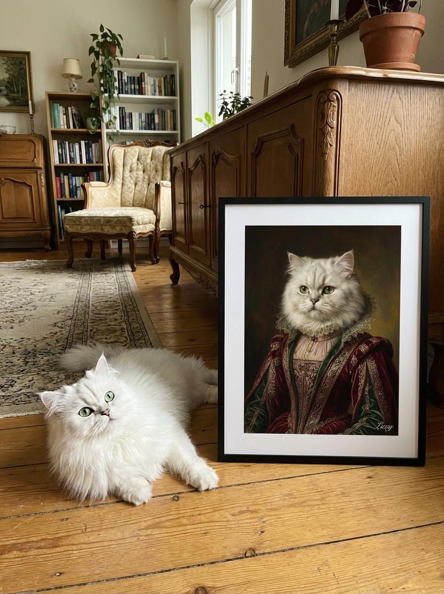 Custom Renaissance Pet Portrait