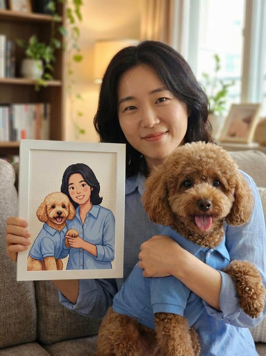 Custom Pet Mom Portrait from Photo